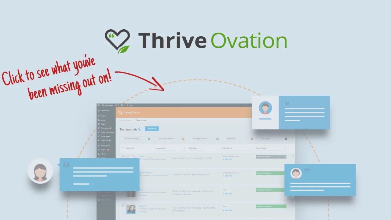 Thrive Ovation v3.29 - All-in-one Testimonial Management Plugin