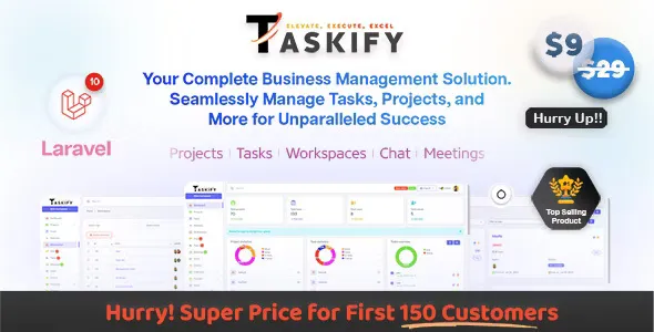 Taskify v1.0.4 - Project Management - Task Management & Productivity Tool