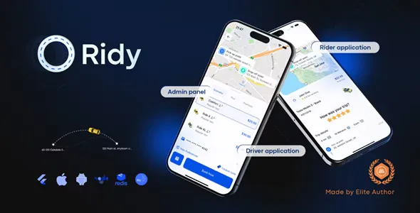 Ridy Taxi Applcation v3.1.12 - Complete Taxi Solution with Admin Panel