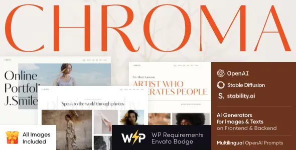 Chroma v1.3 - Photography Portfolio WordPress Theme