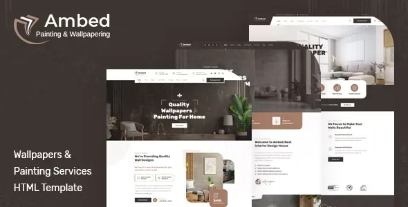 Ambed - Wallpapers & Painting Services HTML Template