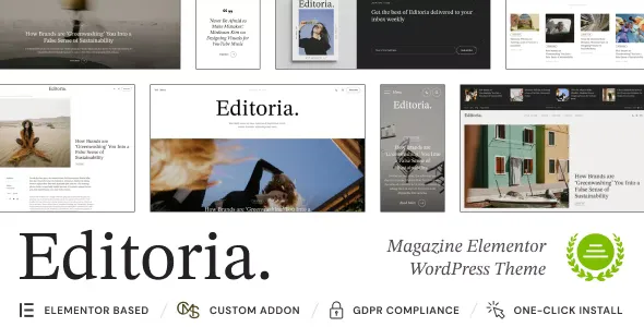 Editoria v1.0.2 - Newspaper & Magazine WordPress Theme