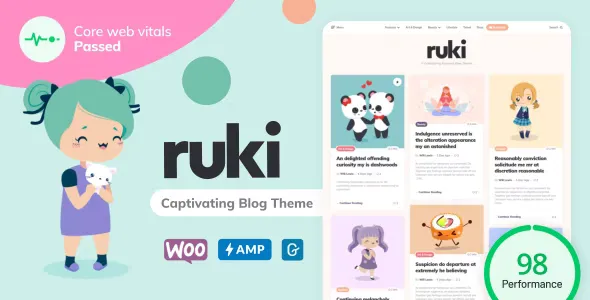 Ruki v1.3.9 - A Captivating Personal Blog Theme