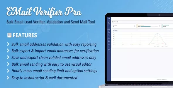 Email Verifier Pro v2.9 - Bulk Email Addresses Validation, Mail Sender & Email Lead Management Tool