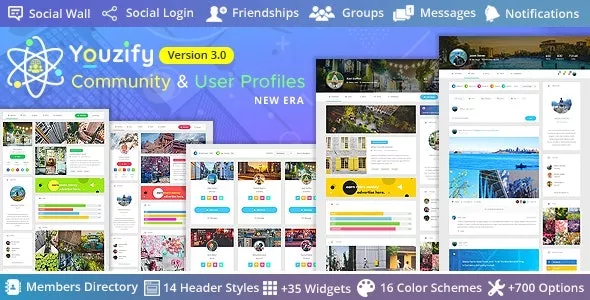 Youzify v3.4.9 - BuddyPress Community & WordPress User Profile Plugin