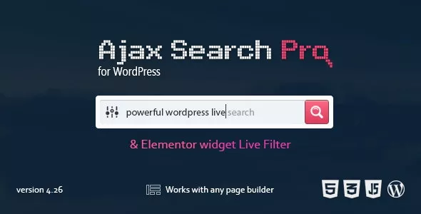 Ajax Search Pro v4.26.8 - Live WordPress Search & Filter Plugin