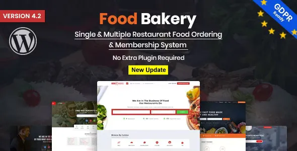 FoodBakery v4.5 - Delivery Restaurant Directory WordPress Theme