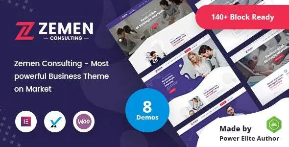 Zemen v4.0.1 - Multi-Purpose Consulting Business WordPress Theme + RTL