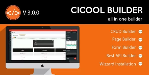 Cicool v3.4.4 - Page, Form, Rest API and CRUD Generator