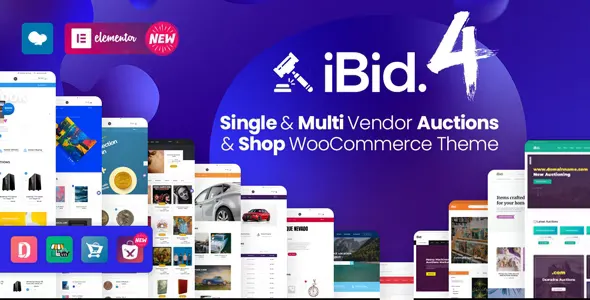 iBid v4.0.4 - Multi Vendor Auctions WooCommerce Theme