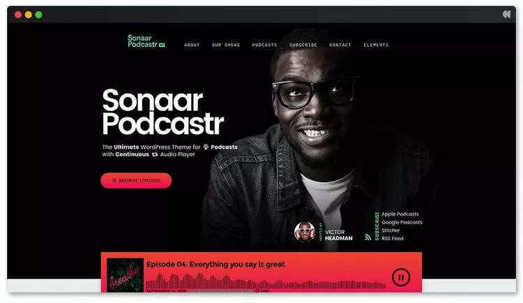 Sonaar Music v4.26 - Best Music & Podcast WordPress Themes