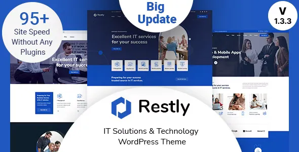 Restly v1.3.3 - IT Solutions & Technology WordPress Theme