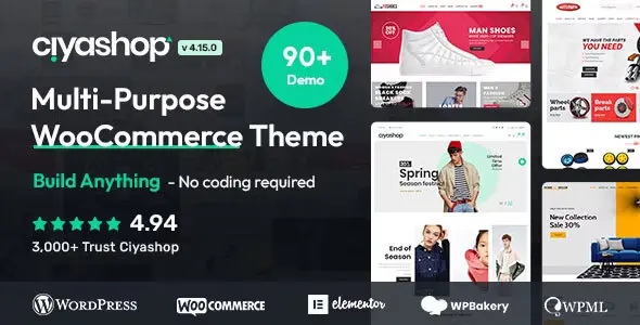 CiyaShop v4.16.0 - Responsive Multi-Purpose WooCommerce WordPress Theme