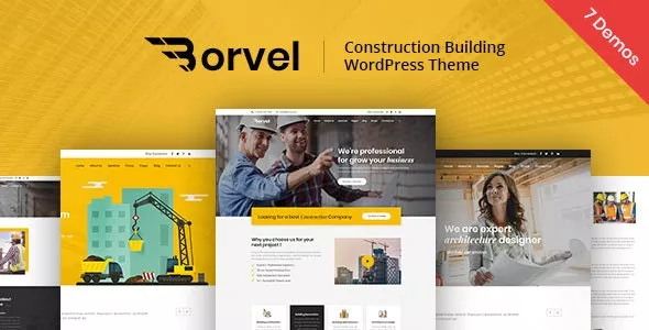 Borvel v2.0 - Construction Building Company WordPress Theme