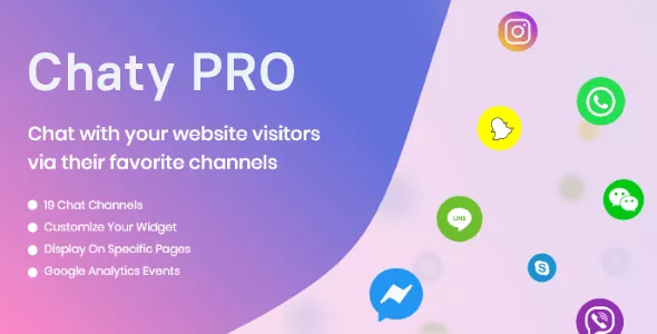 Chaty Pro v3.1.8 - Floating Chat Widget, Contact Icons, Messages, Telegram, Email, SMS, Call Button