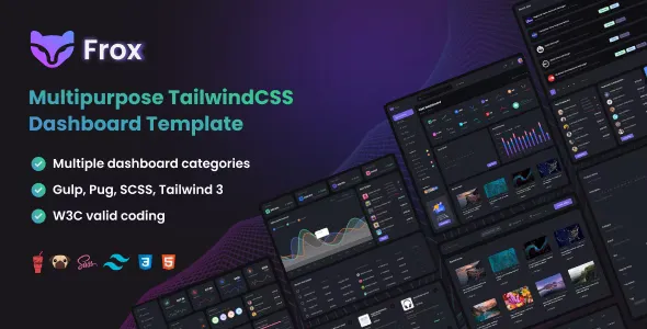 Frox v5.0 - Multipurpose TailwindCSS Dashboard Template