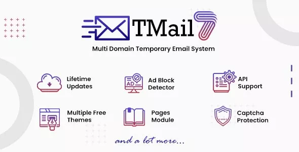 TMail v7.7 - Multi Domain Temporary Email System