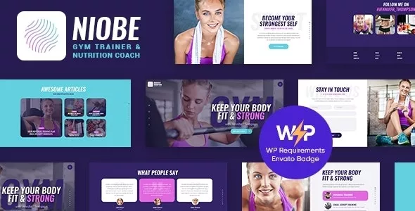 Niobe v1.1.11 - A Gym Trainer & Nutrition Coach WordPress Theme