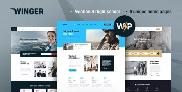 Winger v1.0.12 - Aviation & Flight School WordPress Theme