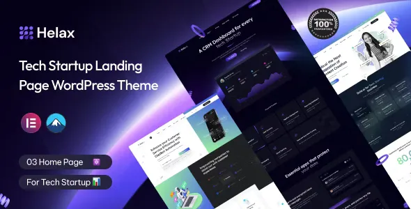 Helax v1.0.3 - Tech Startup WordPress Theme