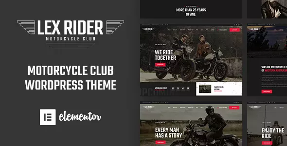 LexRider v1.6.5 - Motorcycle Club WordPress Theme