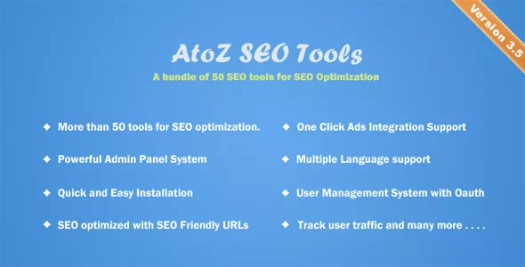 AtoZ SEO Tools v3.7 - Search Engine Optimization Tools