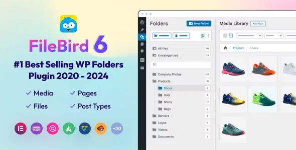 FileBird v6.2.1 - Media Library Folders