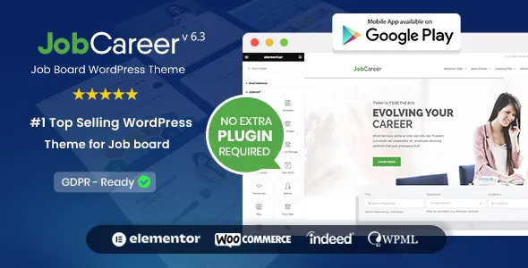 JobCareer v6.0 - Job Board Responsive WordPress Theme