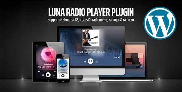 Luna Web Radio Player WordPress Plugin v6.24.01.24
