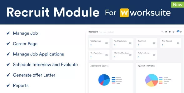 Recruit Module for Worksuite CRM v2.1.6