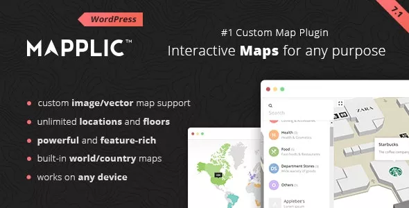 Mapplic v8.4.0 - Custom Interactive Map WordPress Plugin