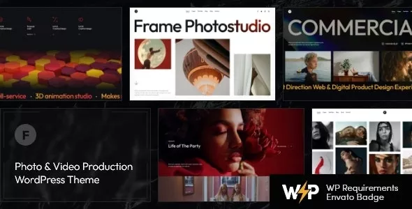 Frame v1.2.0 - Photo & Video Production WordPress Theme