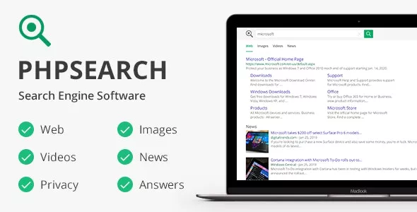 phpSearch v5.2.0 - Search Engine Platform