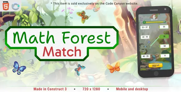 Math Forest Match - HTML5 Educational Game