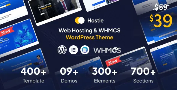 Hostie v1.1.1 - Web Hosting & WHMCS WordPress Theme