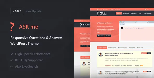 Ask Me v6.9.7 - Responsive Questions & Answers WordPress