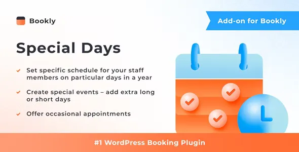 Bookly Special Days (Add-on) v4.5