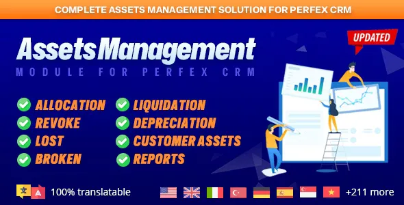 Assets Management Module for Perfex CRM v1.1.0 - Organize Company and Client Assets