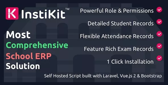 InstiKit School v3.0.0 - School Management System & School ERP