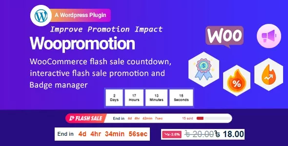 Woopromotion v1.0.7 - WooCommerce Product Promotion Sale Countdown and Badge Manager