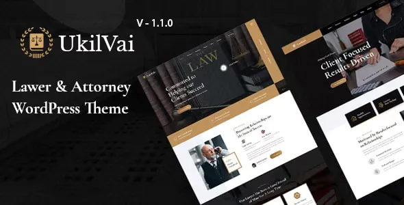 Ukilvai v1.1.2 - Lawyer & Attorney WordPress Theme