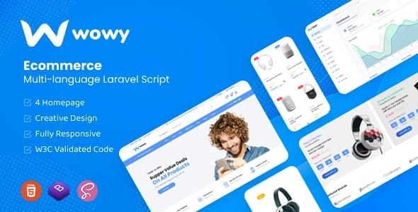 Wowy v1.27.0 - Multi-language Laravel eCommerce Script