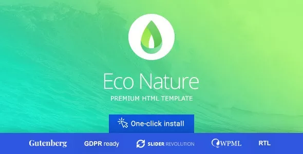 Eco Nature v1.5.9 - Environment & Ecology WordPress Theme