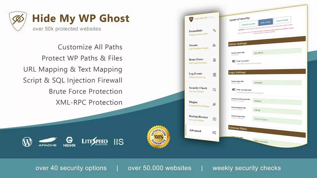 Hide My WP Ghost v7.2.06 - Use the Most User-Friendly WordPress Security Plugin