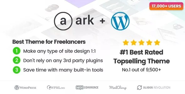 The Ark v1.69.0 - WordPress Theme Made for Freelancers