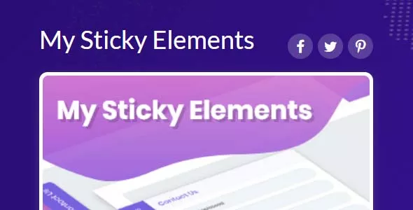 myStickyElements Pro v2.0.7 - Floating Contact Form, Call, Chat WordPress Plugin