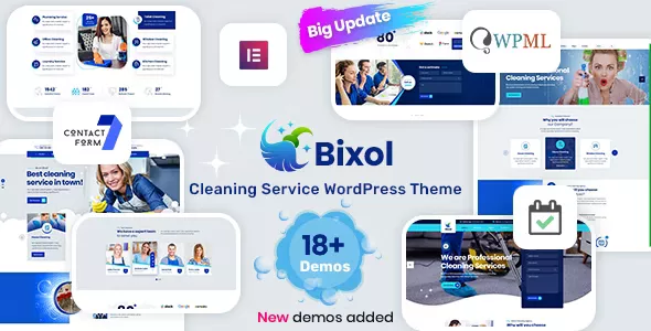 Bixol v1.6.6 - Cleaning Services WordPress