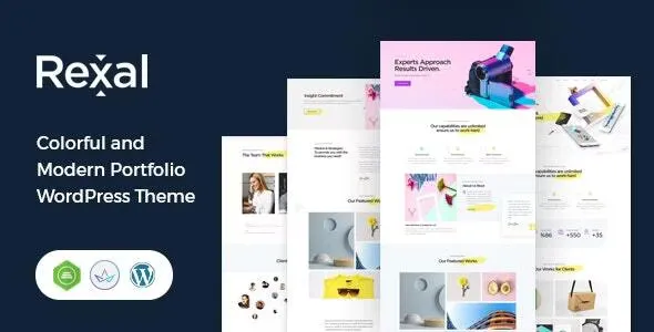 Rexal v2.3 - A Colorful and Modern Multipurpose Portfolio WordPress Theme