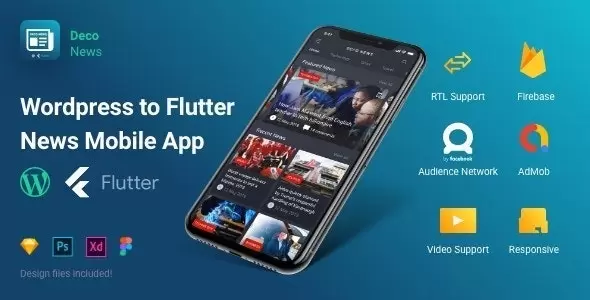 Deco News v1.3.0 - Flutter Mobile App for Wordpress