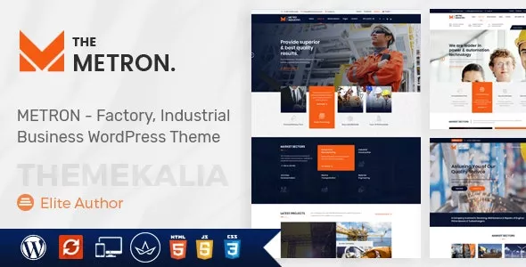 Metron v2.4 - Industry and Construction WordPress Theme